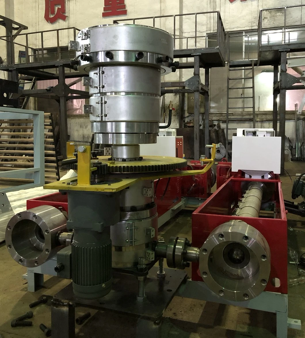Biodegradable Dual-Screw Co-Extrusion 3-Layer Blown ABA Film Blowing and Making Extruder Machine